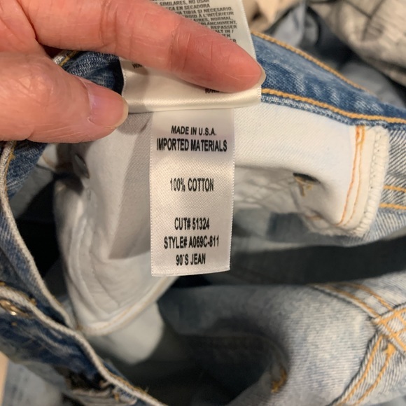 AGOLDE 90'S MID RISE LOOSE FIT JEANS IN FALL OUT - Picture 7 of 8